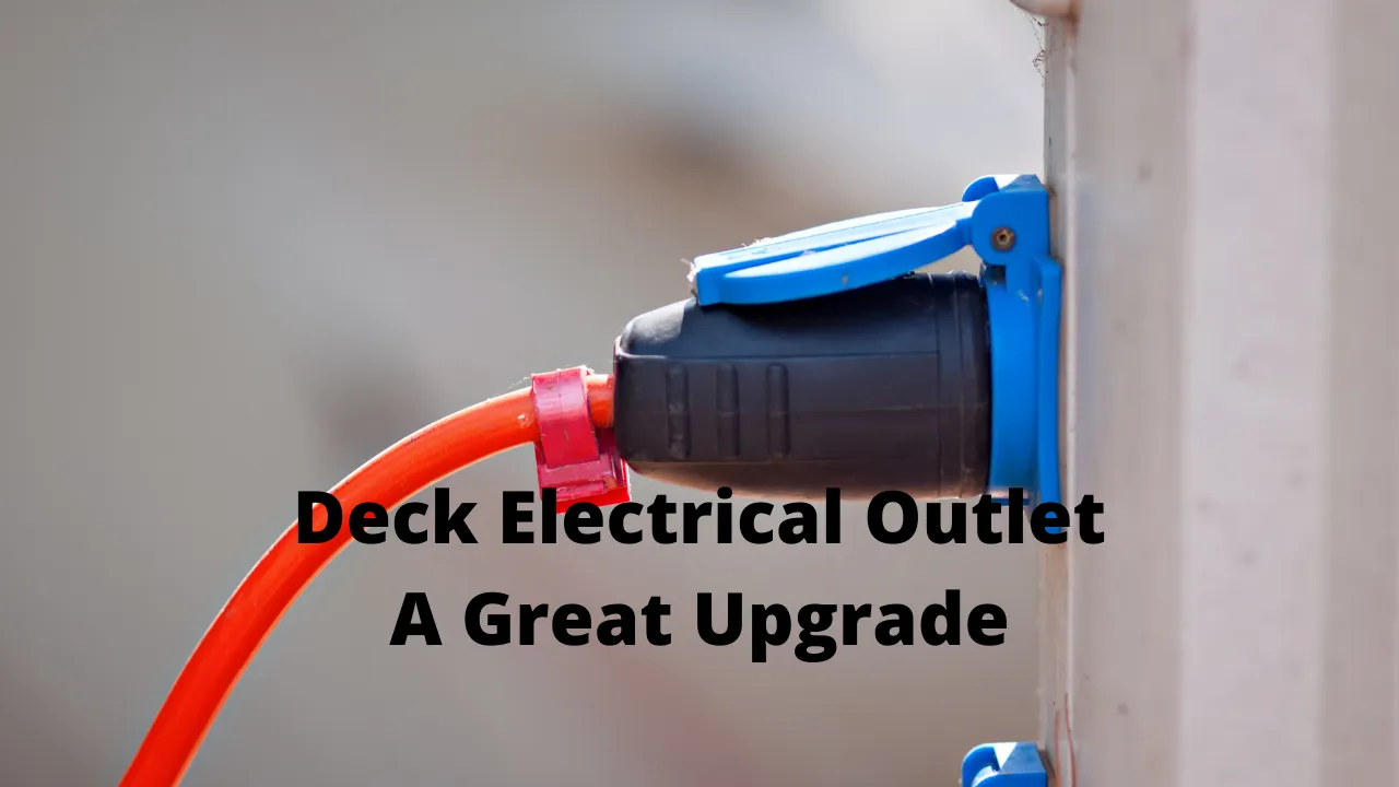 Electrical outlets on a deck
