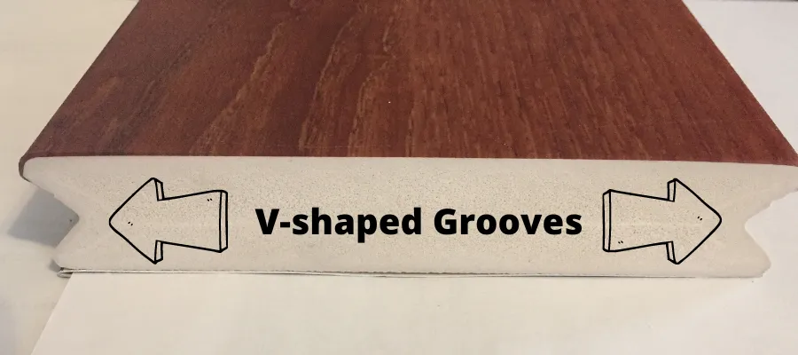 Zuri hidden fastener groove