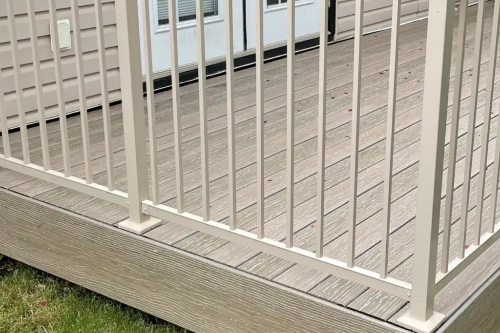Composite Decking Finished with Fascia board