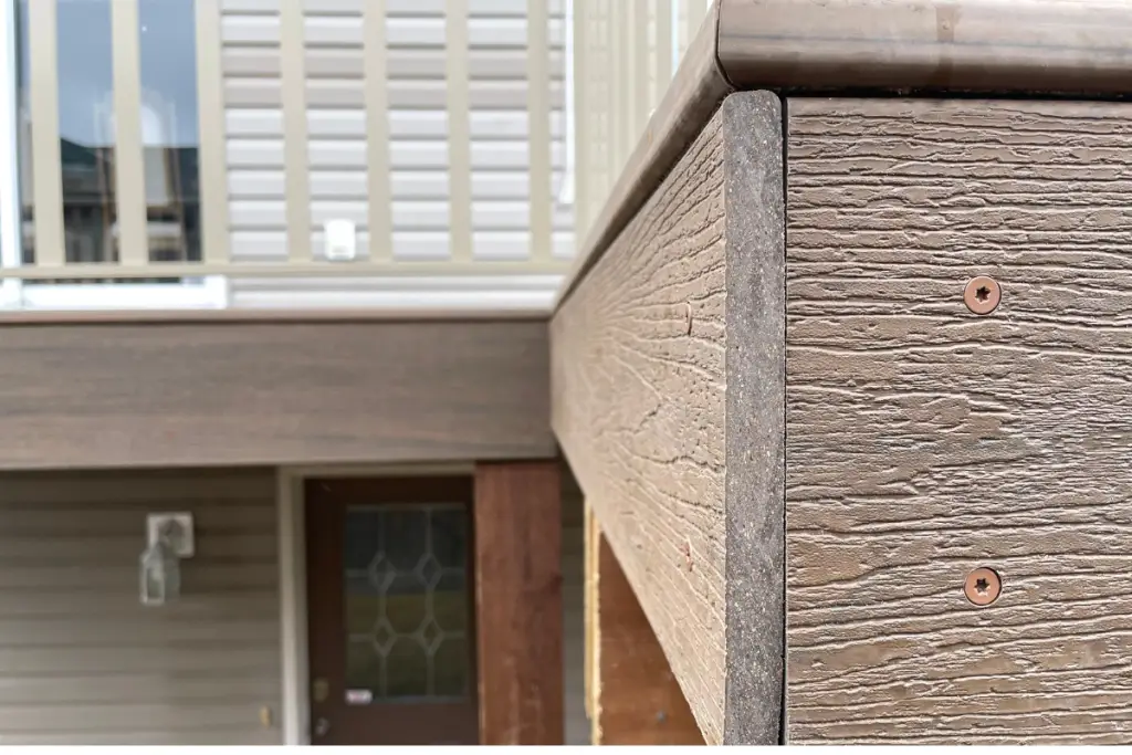 Decking Overhanging Composite Fascia