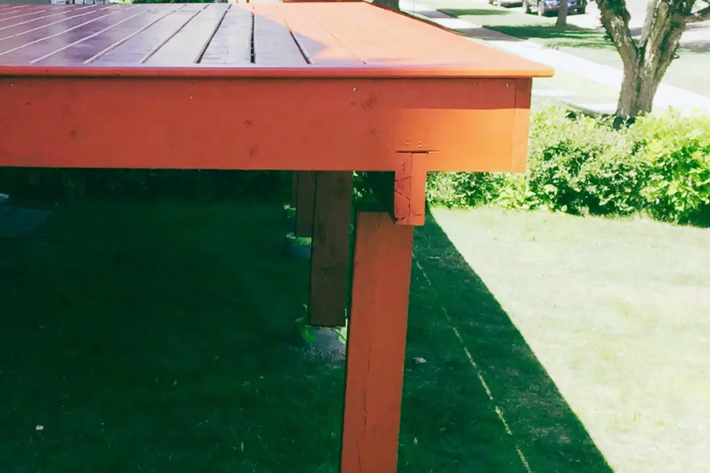 Deck With Concrete Footings
